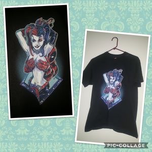 Harley Quinn and Deadpool shirt